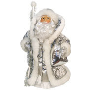 Дед Мороз с мешком серебрянный
