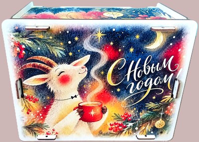Кормушка с ёлочными игрушками 3